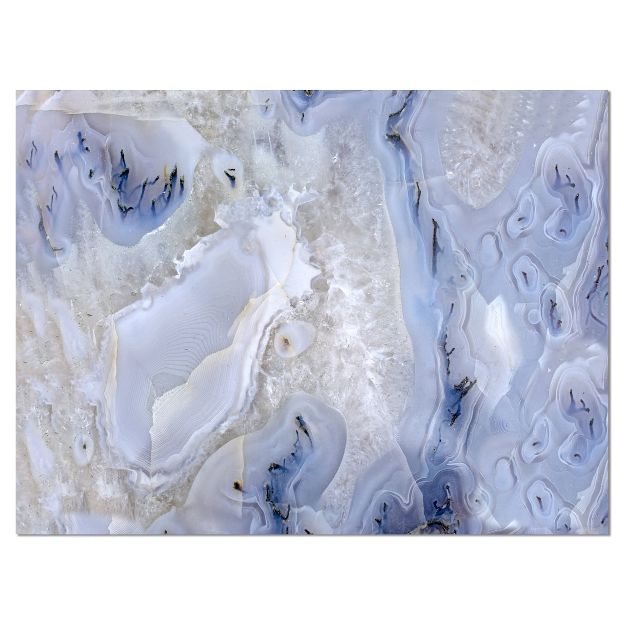 Designart - Agate Stone Background - Abstract Canvas Wall Art Print